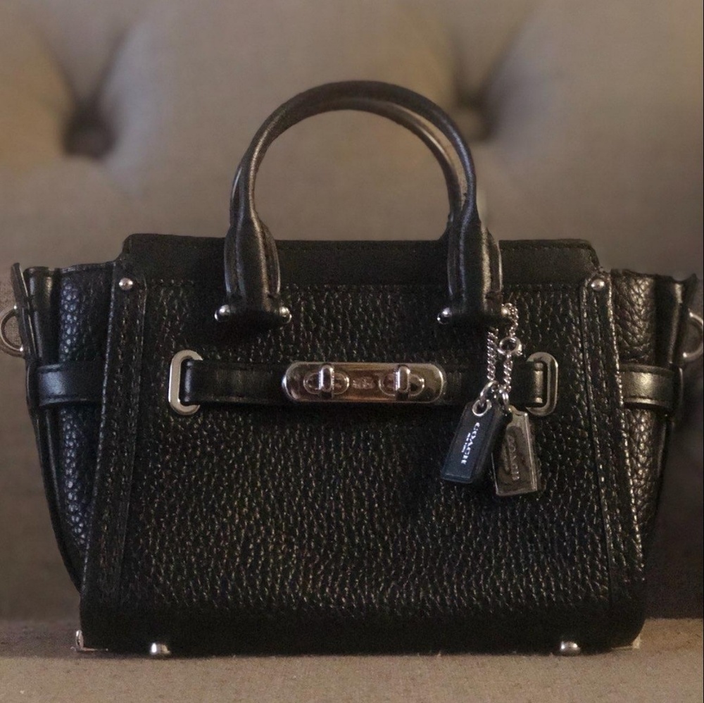 NWOT Coach Swagger Leather Satchel Crossbody Bag
